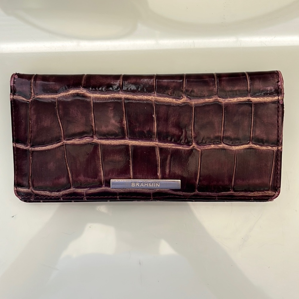 Brahmin croc-embossed wallet